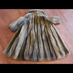 80%Off + Free SF.Real Racoon Fur Coat Custom Made
